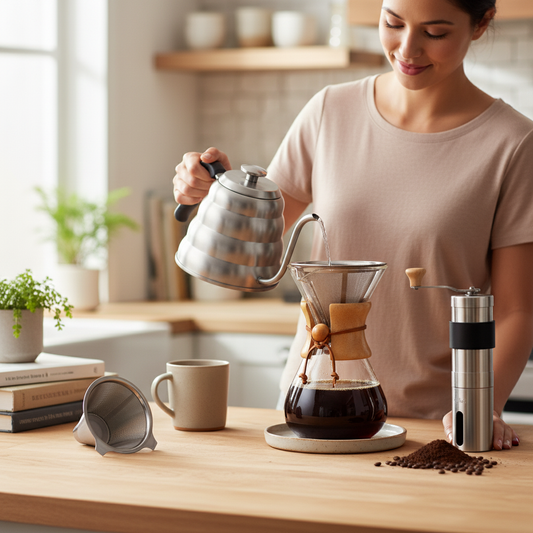 40oz Kettle, Coffee Grinder & 20oz Dripper Set