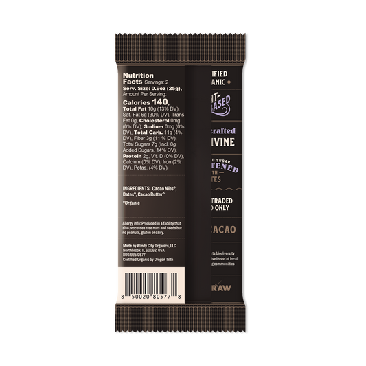 Premium Date-Sweetened Chocolate Bar - 65% Cacao