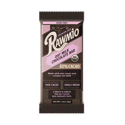 Premium Oat Milk Chocolate Bar - 50% Cacao